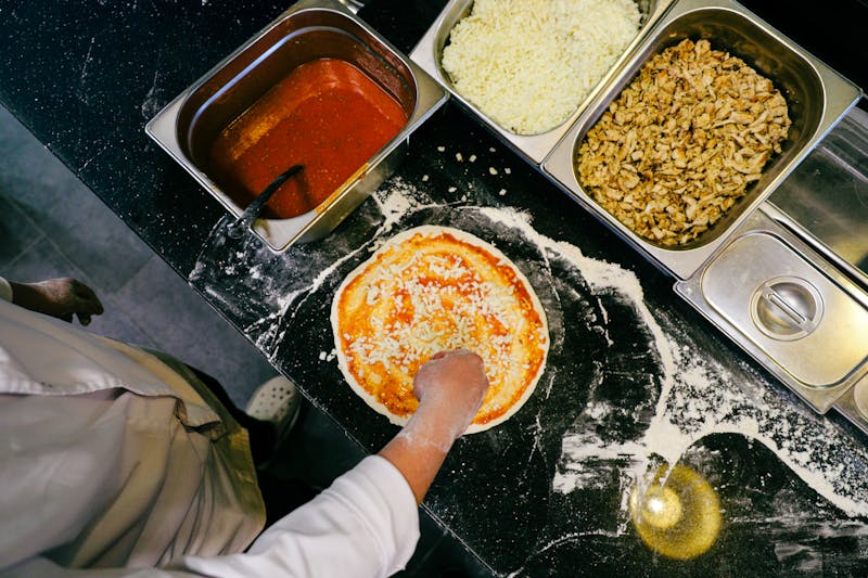 dion's pizza fresh out of the oven at Dions Albuquerque